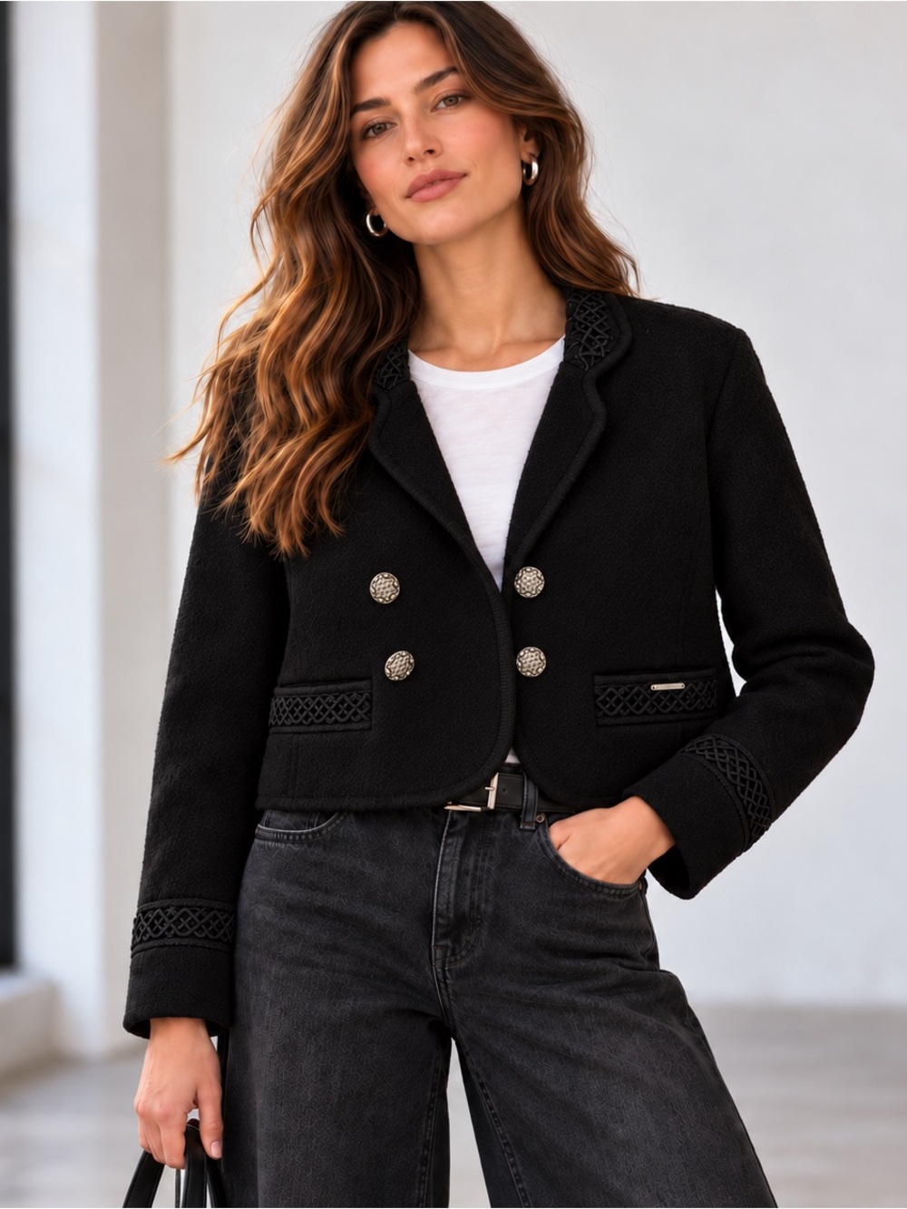 Geiger Austria Black Wool Jacket - size 40